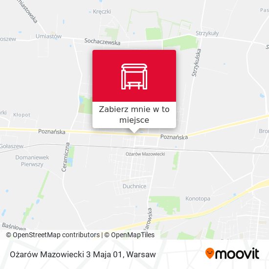 Mapa Ożarów Mazowiecki 3 Maja 01