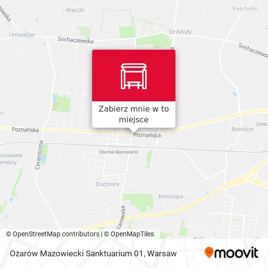 Mapa Ożarów Mazowiecki Sanktuarium 01