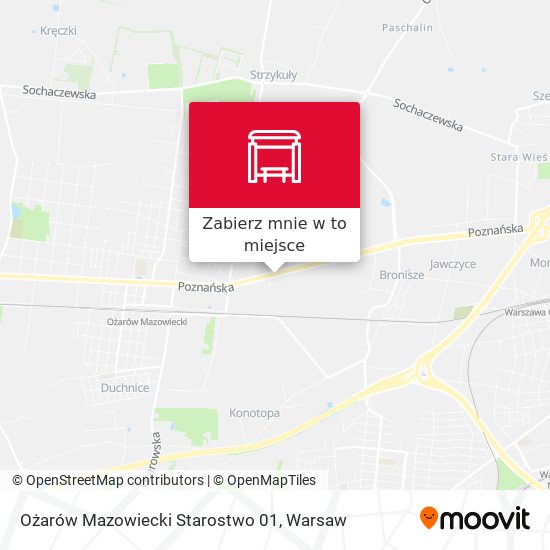 Mapa Ożarów Mazowiecki Starostwo 01