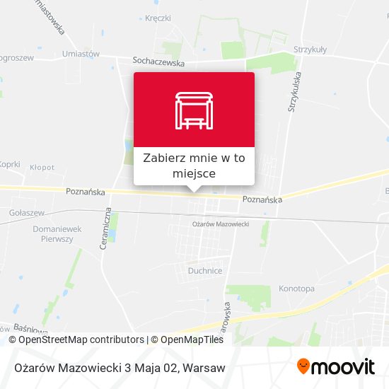 Mapa Ożarów Mazowiecki 3 Maja 02