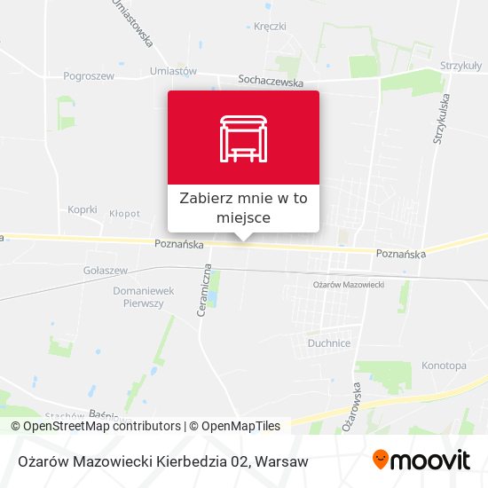 Mapa Ożarów Mazowiecki Kierbedzia 02