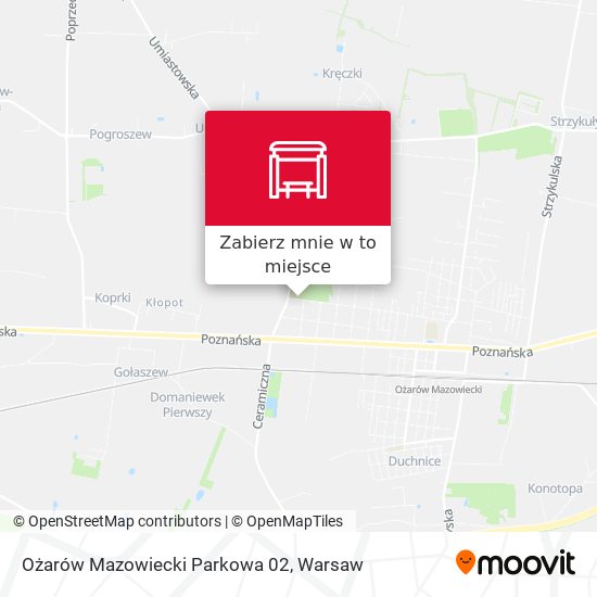 Mapa Ożarów Mazowiecki Parkowa 02