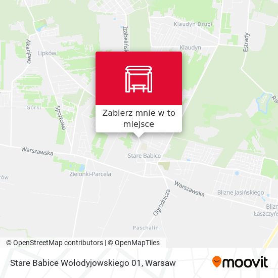 Mapa Stare Babice Wołodyjowskiego 01