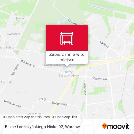 Mapa Blizne Łaszczyńskiego Niska