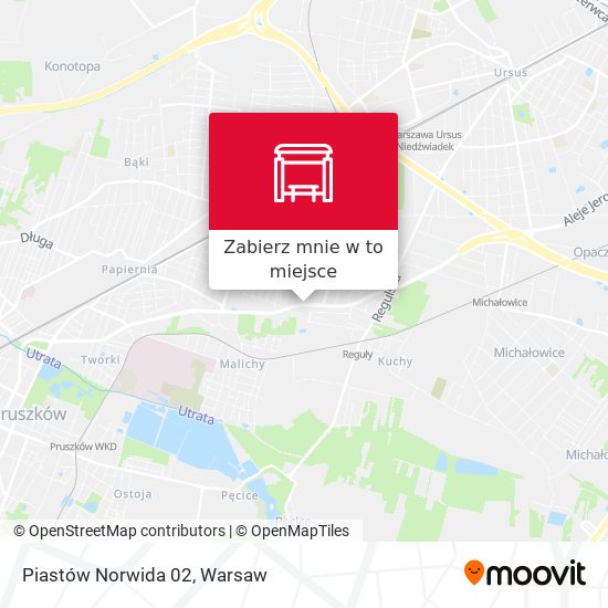 Mapa Piastów Norwida