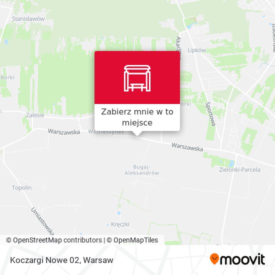 Mapa Koczargi Nowe