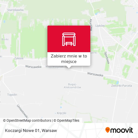 Mapa Koczargi Nowe