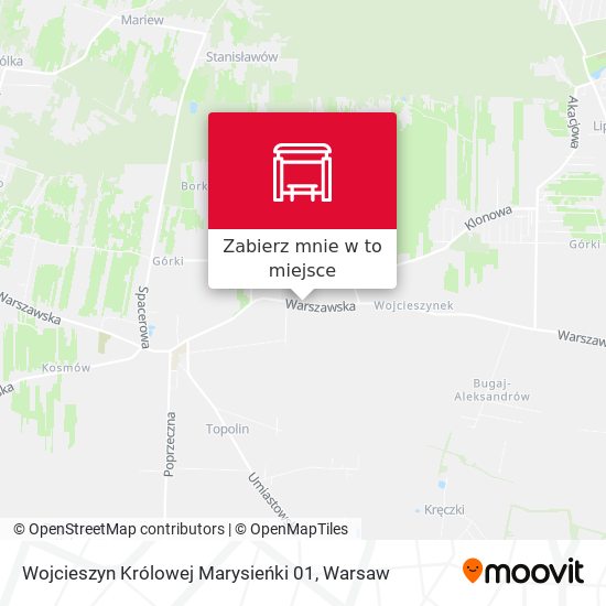 Mapa Wojcieszyn Królowej Marysieńki