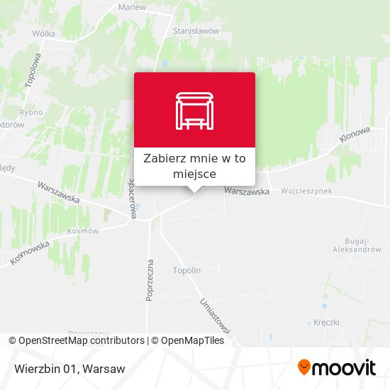 Mapa Wierzbin