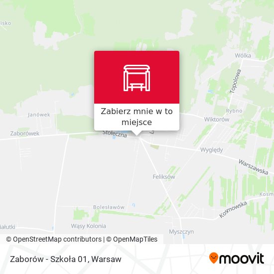 Mapa Zaborów-Szkoła