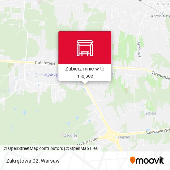 Mapa Zakrętowa