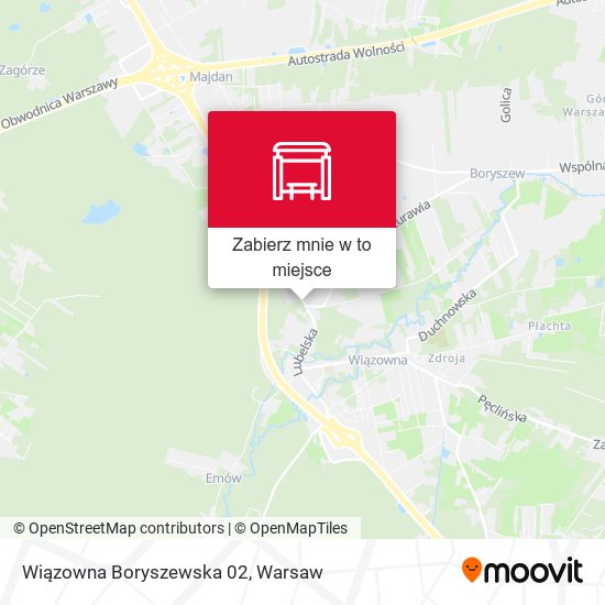 Mapa Wiązowna Boryszewska 02