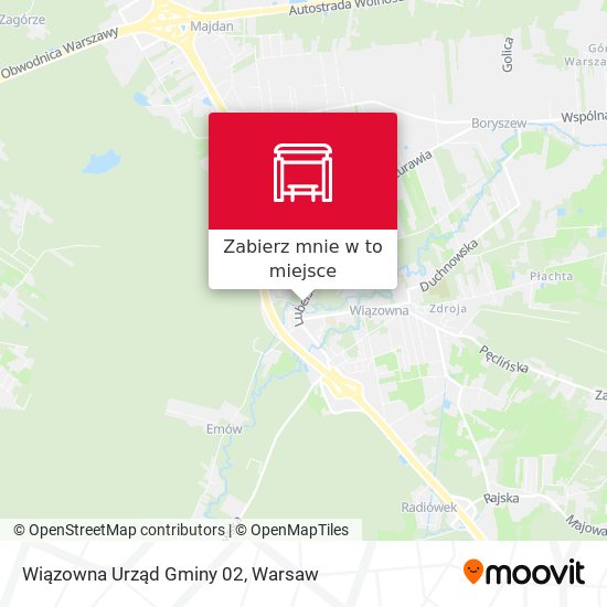 Mapa Wiązowna Urząd Gminy 02