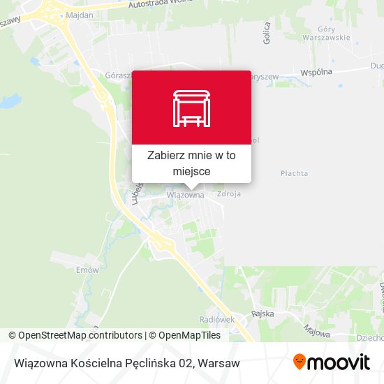 Mapa Wiązowna Pęclińska