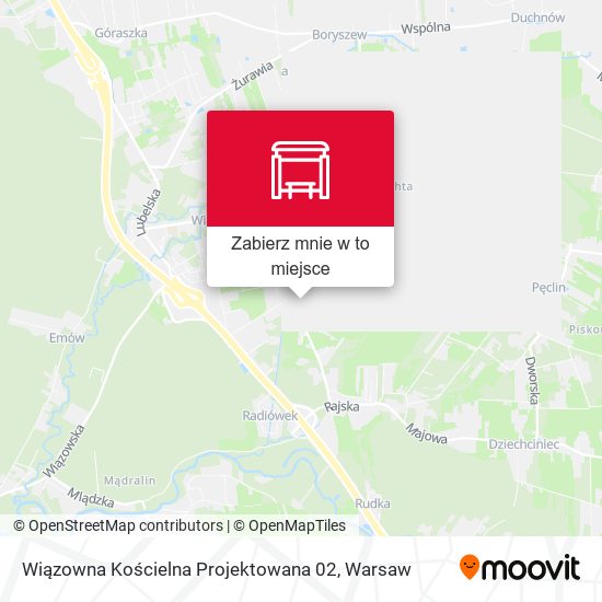 Mapa Wiązowna Kościelna Projektowana 02