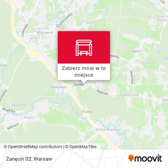 Mapa Żanęcin