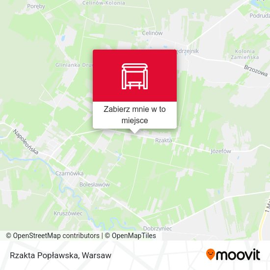 Mapa Rzakta Popławska