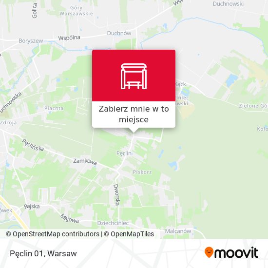 Mapa Pęclin