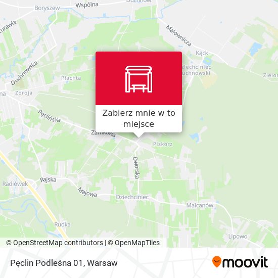 Mapa Pęclin Podleśna 01