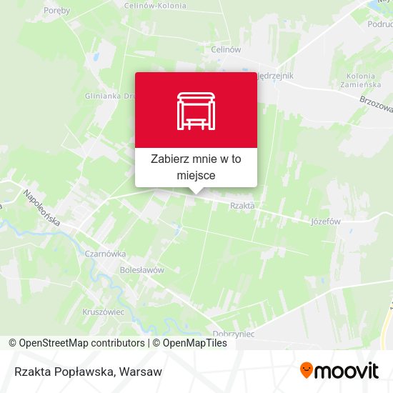 Mapa Rzakta Popławska