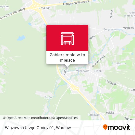 Mapa Wiązowna Urząd Gminy