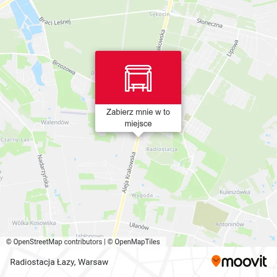 Mapa Radiostacja Łazy