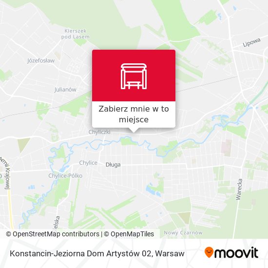 Mapa Konstancin-Jeziorna Dom Artystów