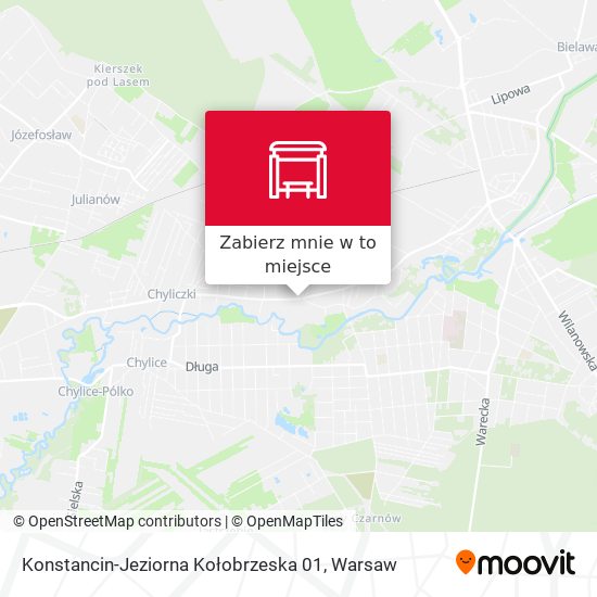 Mapa Konstancin-Jeziorna Kołobrzeska