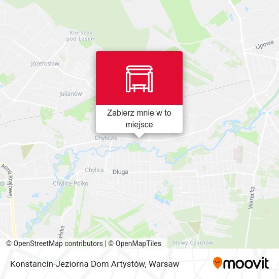 Mapa Konstancin-Jeziorna Dom Artystów