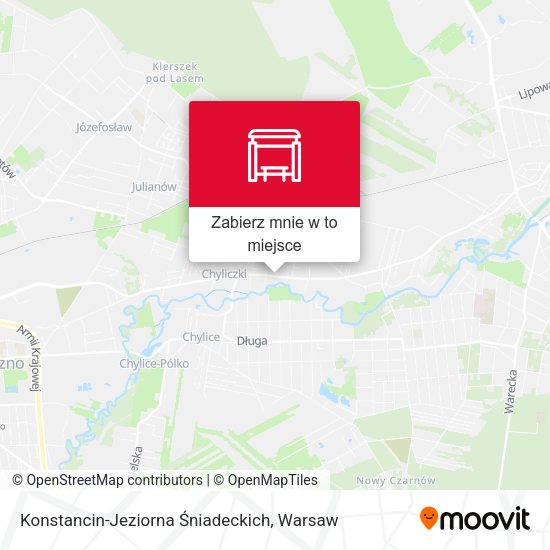 Mapa Konstancin-Jeziorna Śniadeckich