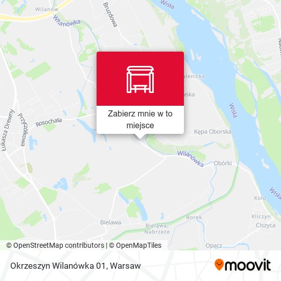 Mapa Okrzeszyn Wilanówka