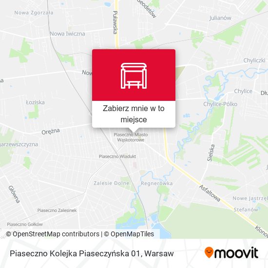 Mapa Piaseczno Kolejka Piaseczyńska 01