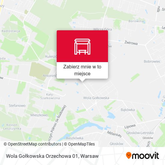 Mapa Wola Gołkowska Orzechowa 01