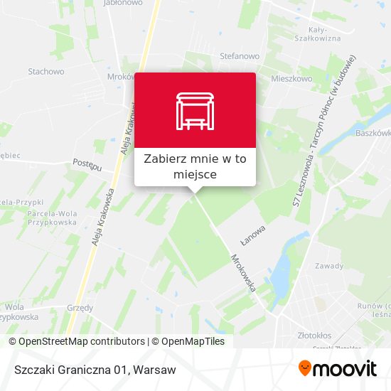 Mapa Szczaki Graniczna