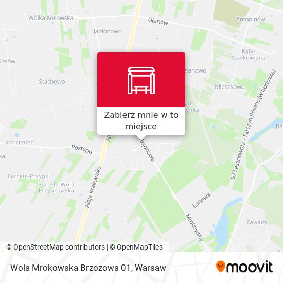 Mapa Wola Mrokowska Brzozowa 01