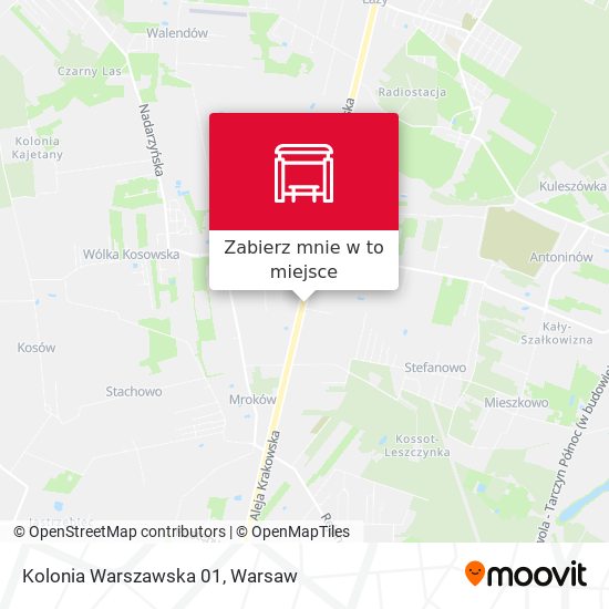 Mapa Jabłonowo Kolonia Warszawska