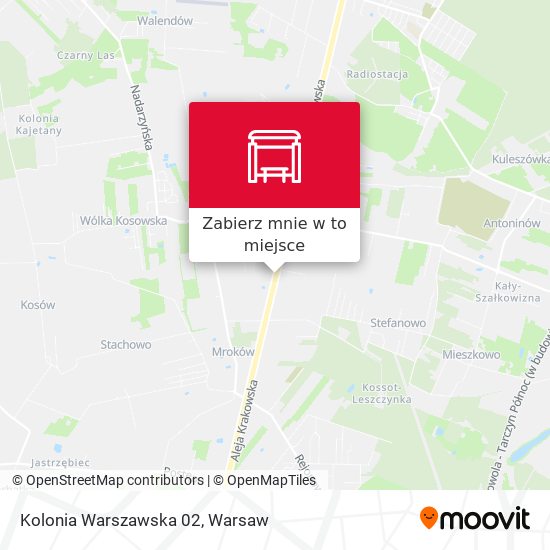 Mapa Jabłonowo Kolonia Warszawska