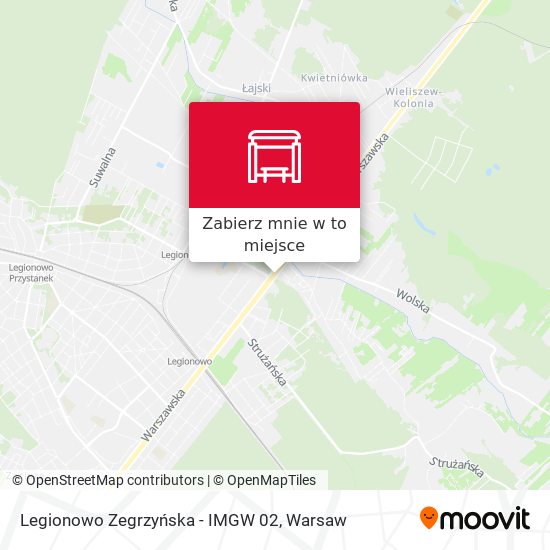 Mapa Legionowo Zegrzyńska - IMGW 02