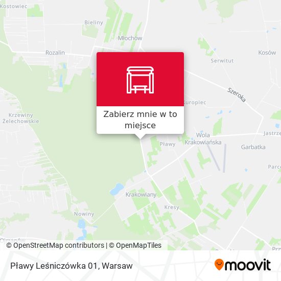 Mapa Pławy Leśniczówka 01