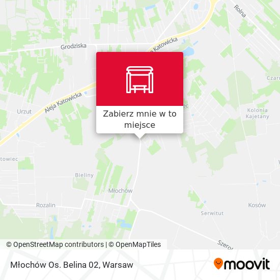 Mapa Młochów Os. Belina 02