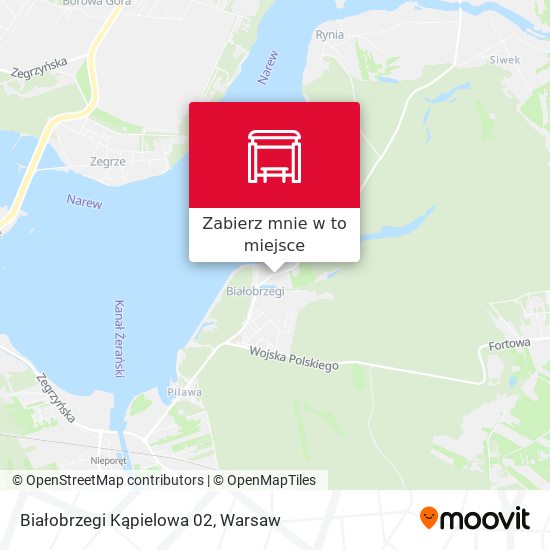 Mapa Białobrzegi Kąpielowa