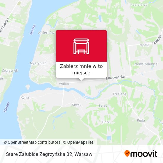 Mapa Stare Załubice Zegrzyńska 02