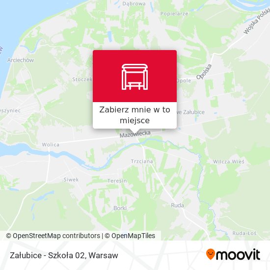 Mapa Załubice - Szkoła 02