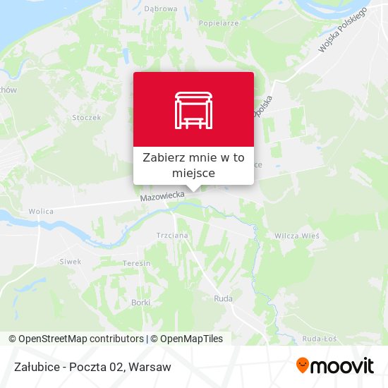 Mapa Załubice - Poczta 02