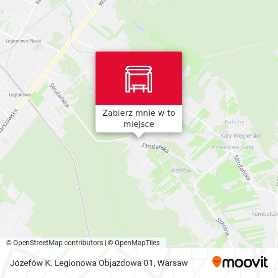 Mapa Józefów K. Legionowa Objazdowa 01