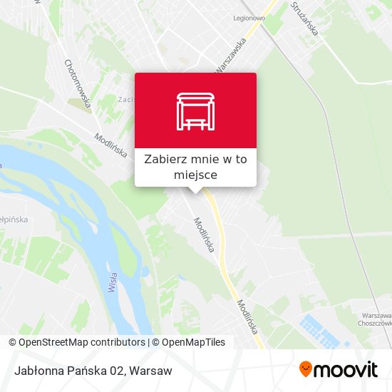 Mapa Jabłonna Pańska