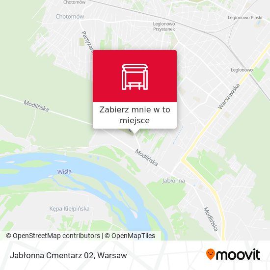 Mapa Jabłonna Cmentarz