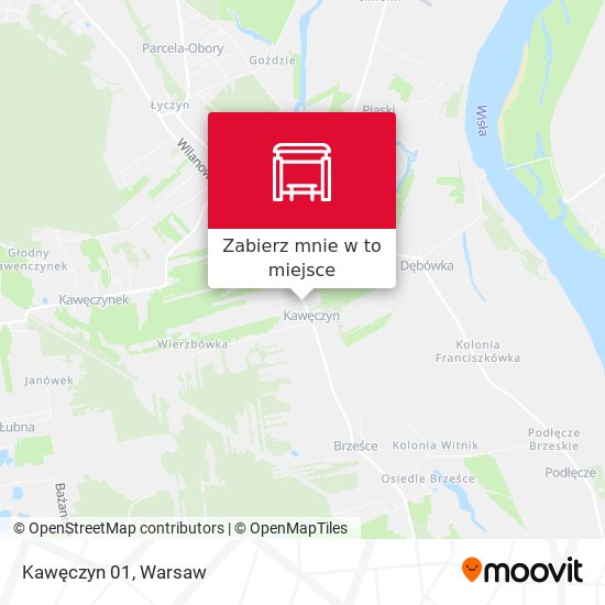 Mapa Kawęczyn