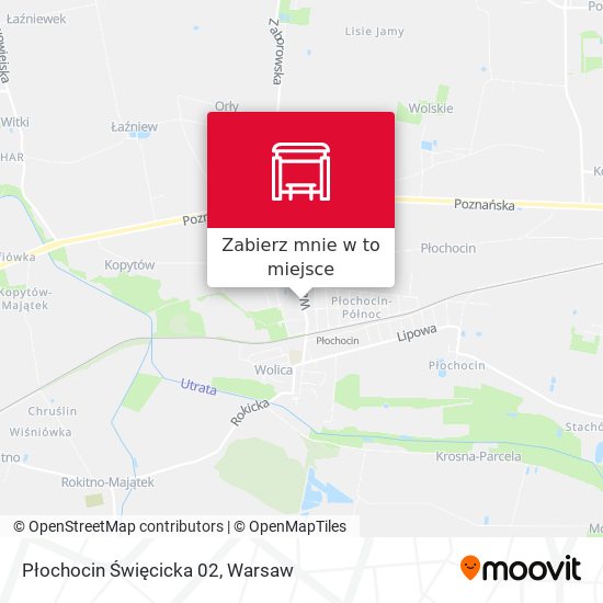 Mapa Płochocin Święcicka