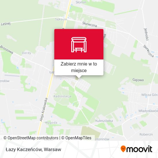 Mapa Łazy Kaczeńców